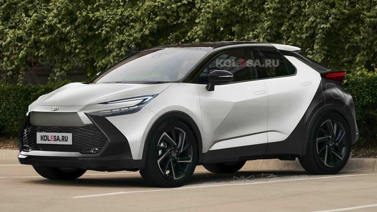 Toyota CHR 2024 renderizado como muestra de lo que vendrá