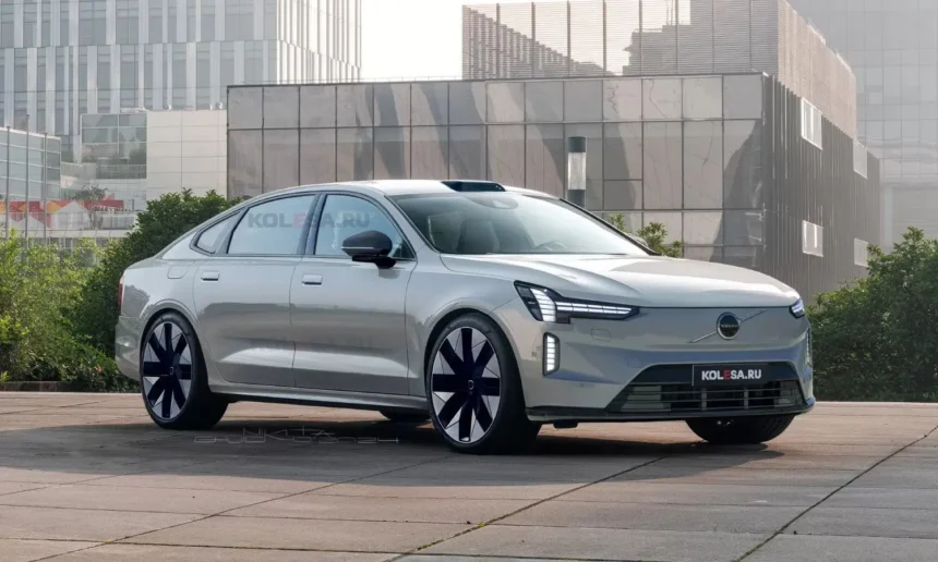 Nuevo diseño del Volvo ES90 revelado en renders recientes