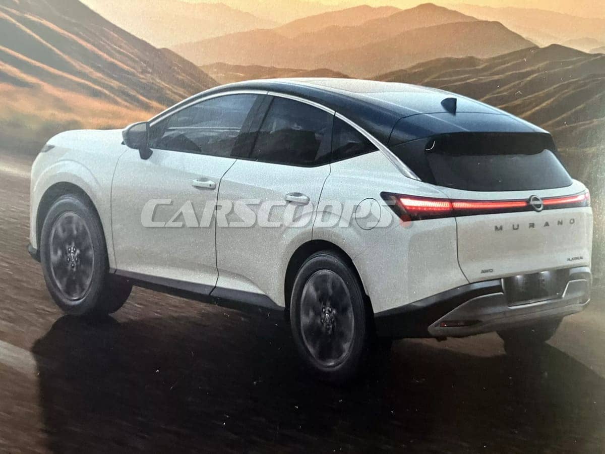 Nissan Murano 2025: Filtraciones Revelan Diseño Inspirado en Ariya 2 Nissan Murano 2025 desde atrás