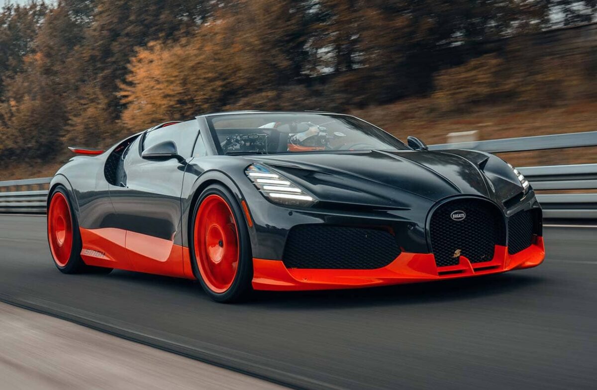 BUGATTI W16 Mistral World Record 005 Récord de Velocidad para el Bugatti W16 Mistral frente