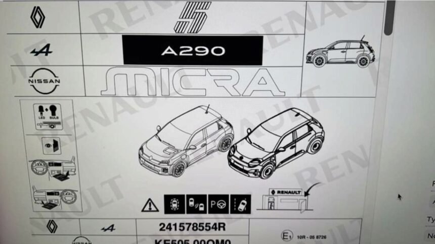 Nuevo Nissan Micra Eléctrico: Primer Boceto Revelado