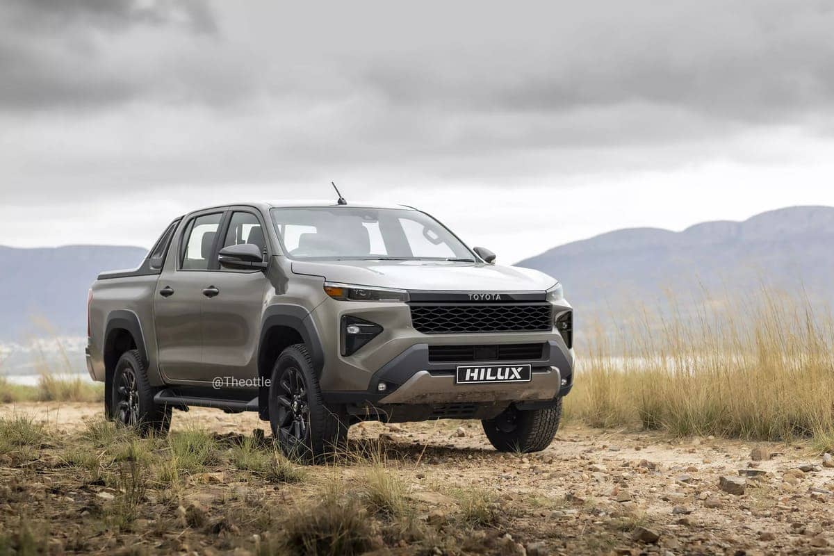 Toyota Hilux 2026: Todo lo que Sabemos Sobre la Nueva Pick-up 2 Toyota Hilux 2026 render frontal