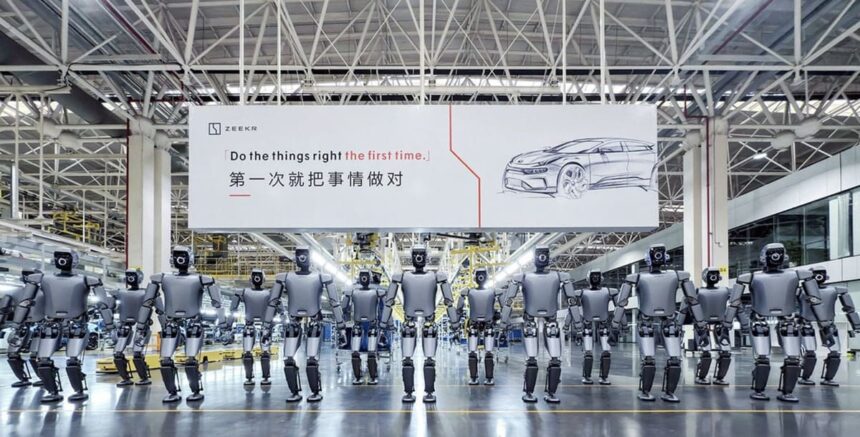 Robots Humanoides Operan Fábrica de Autos de Zeekr