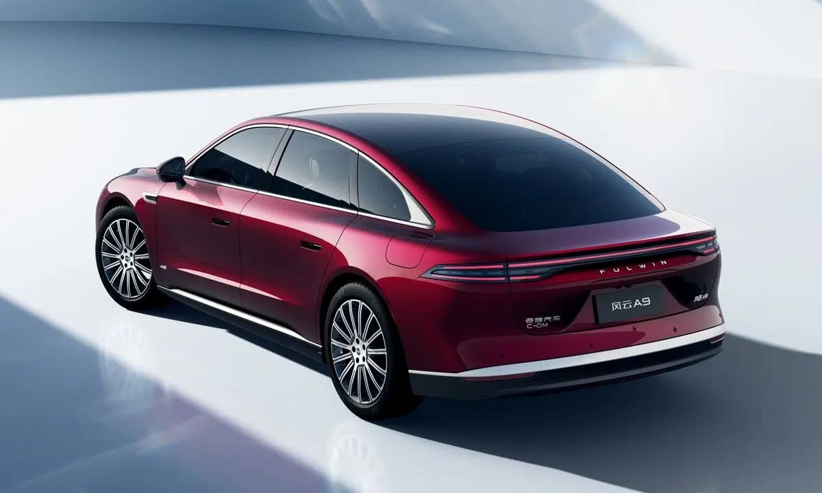 Chery Fulwin A9: El sedán eléctrico que nace en Turquía para conquistar el mundo 3 Chery Fulwin A9 por detrás