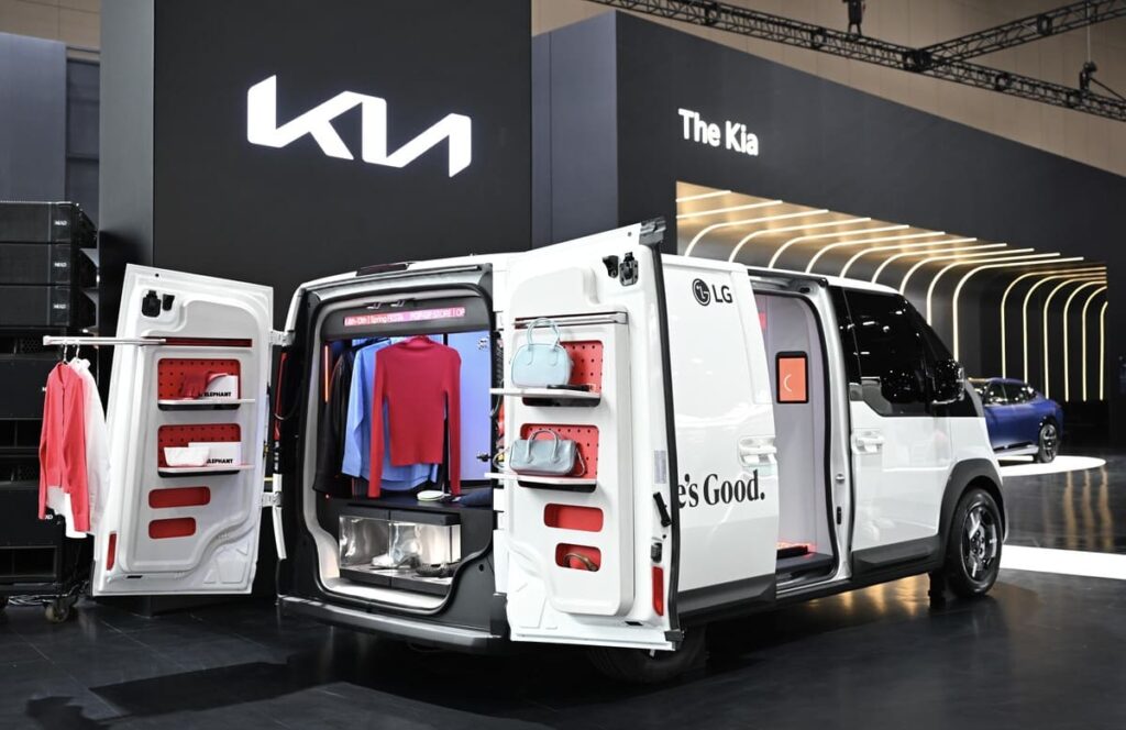 Kia y LG revolucionan la movilidad con sus nuevos PBV 3 Spielraum Studio concept