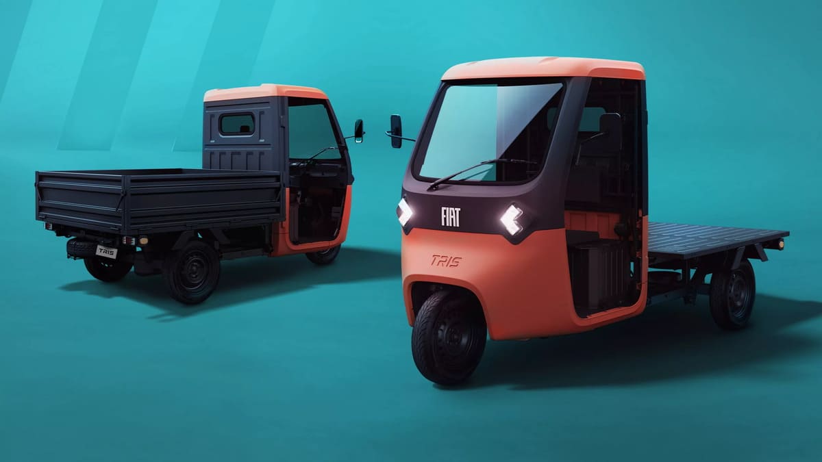 Fiat TRIS: La pick-up eléctrica ultraligera que redefine la última milla 4 Fiat TRIS pickup