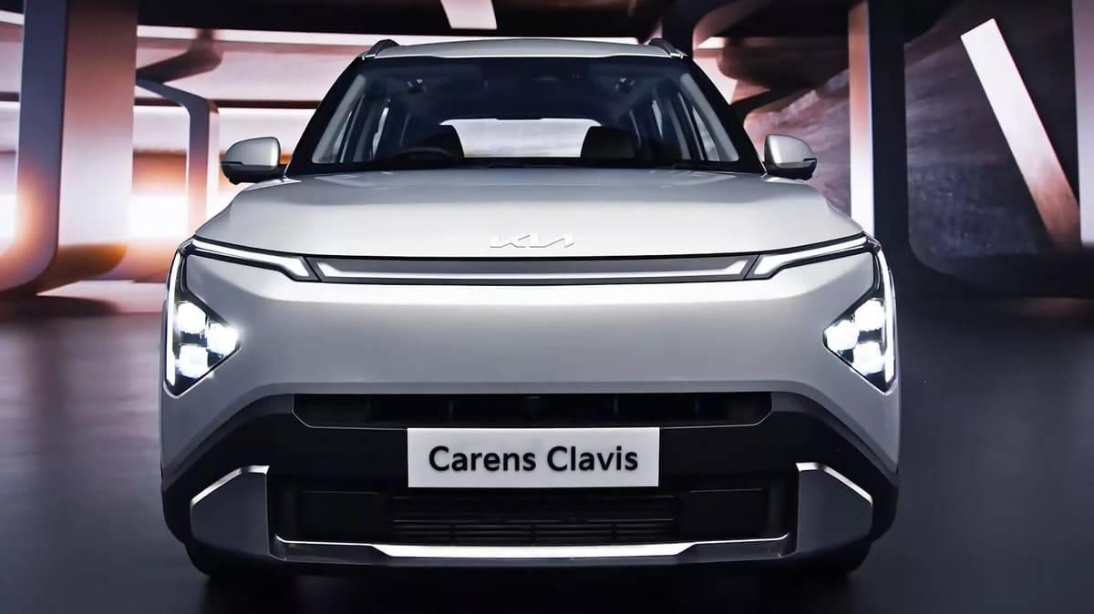 Kia Carens Clavis: Un Crossover Eléctrico en Apariencia, Pero No lo Es Kia Carens Clavis frente