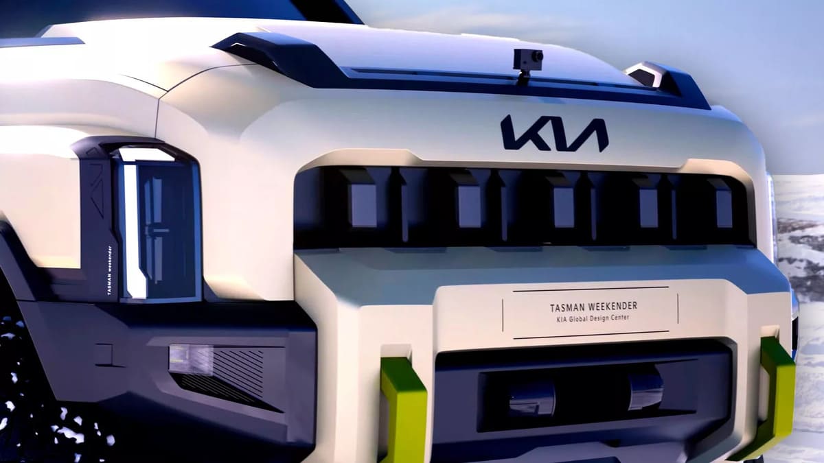 Kia Tasman: El Pickup Que Nadie Esperaba También Híbrida Sorprenderá a Todos 3 Kia Tasman Weekender Híbrida frontal