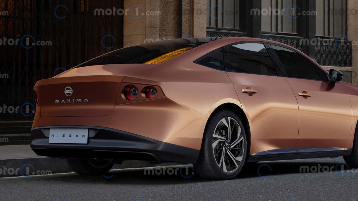 Nissan Maxima 2027: ¿Regresa la leyenda? según Motor1 así será 4 Nissan Maxima 2027 por detras