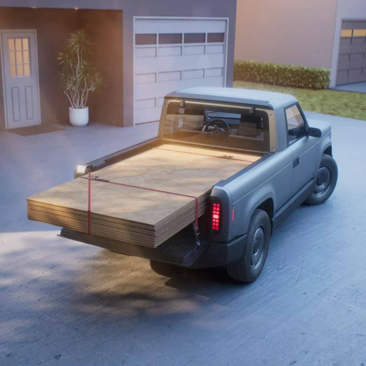 Slate Truck: El vehículo eléctrico de Amazon arrasó con 100.000 reservas 4 Slate truck carga