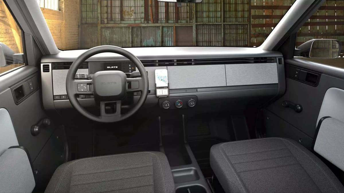 Slate Truck: El vehículo eléctrico de Amazon arrasó con 100.000 reservas 5 Slate truck interior