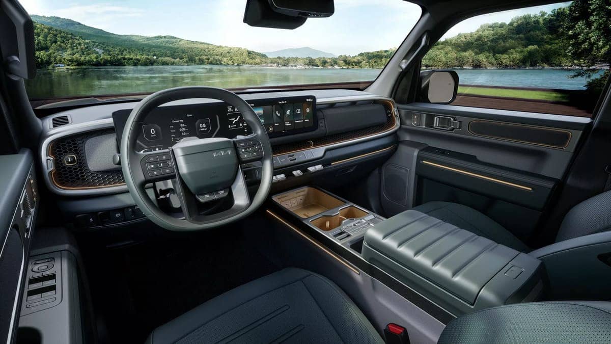 Kia se Prepara para Desafiar al Toyota Prado con el Tasman SUV 4 Tasman SUV tablero