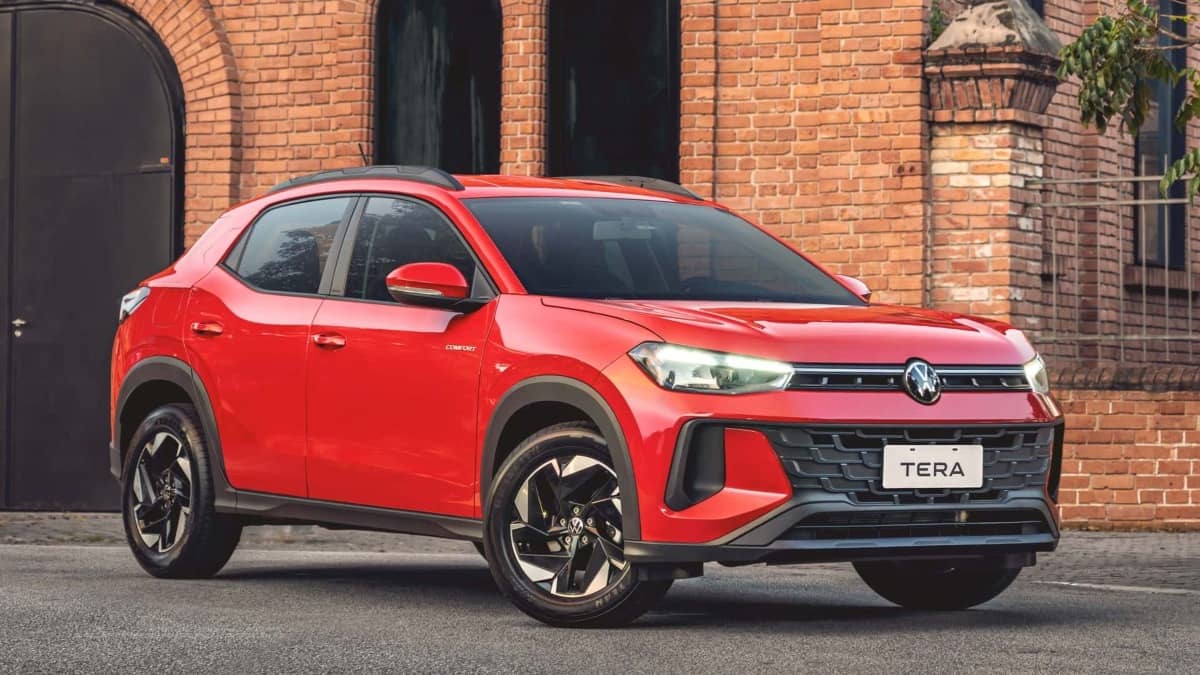 Volkswagen Tera: El SUV que rompe récords 12.000 unidades reservadas en 1 hora 5 Volkswagen Tera rojo