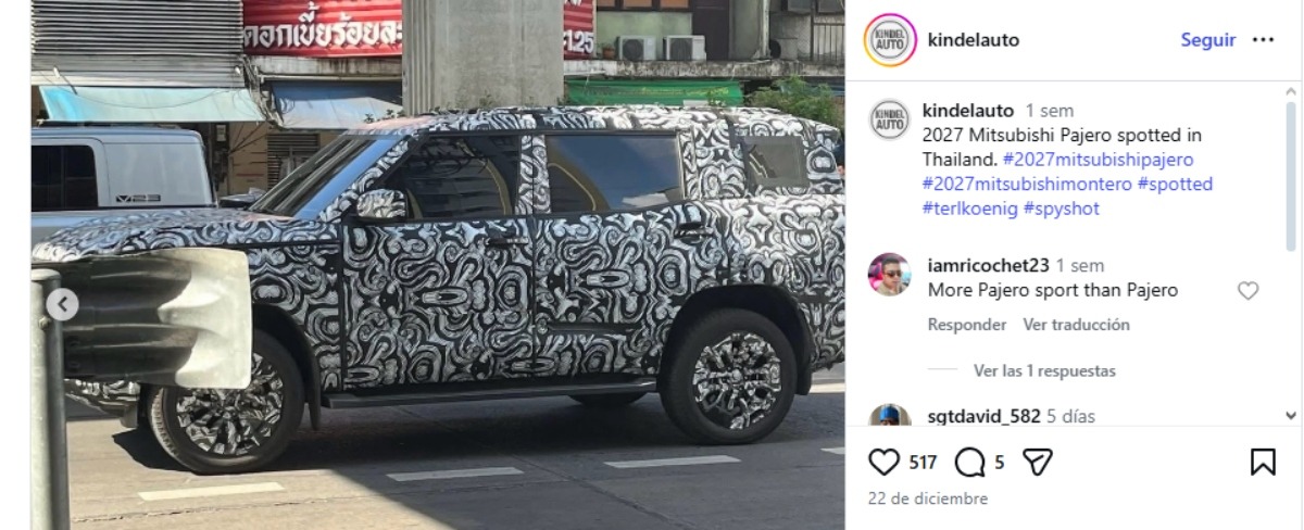 Mitsubishi Montero 2027 fotos espia 002